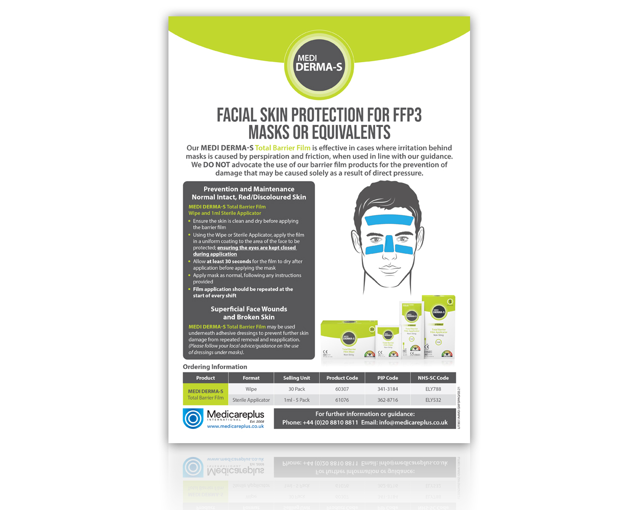 Facial Skin Protection For FFP3 Masks and Equivalents