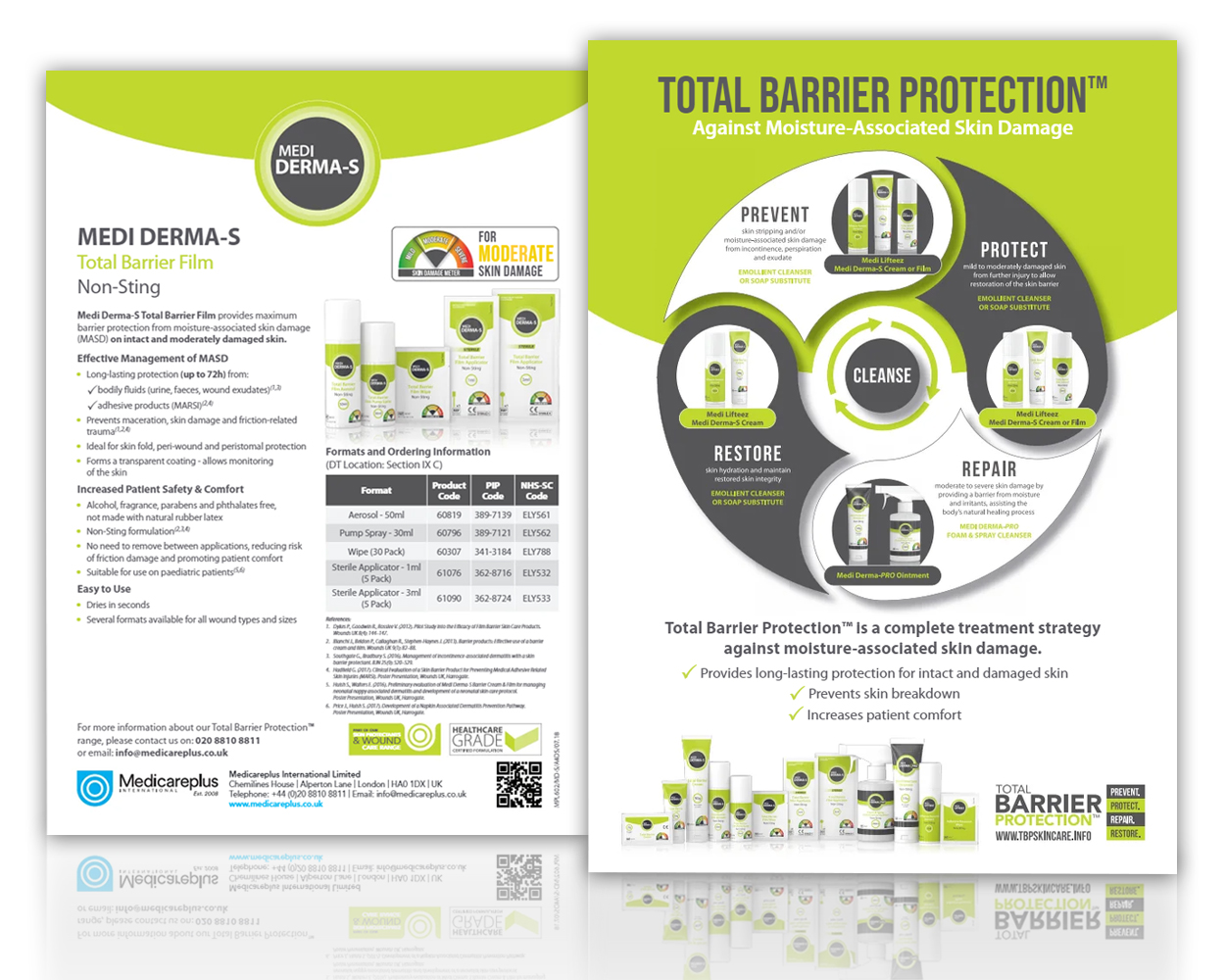 Medi Derma-S Barrier Film - Product Information Sheet