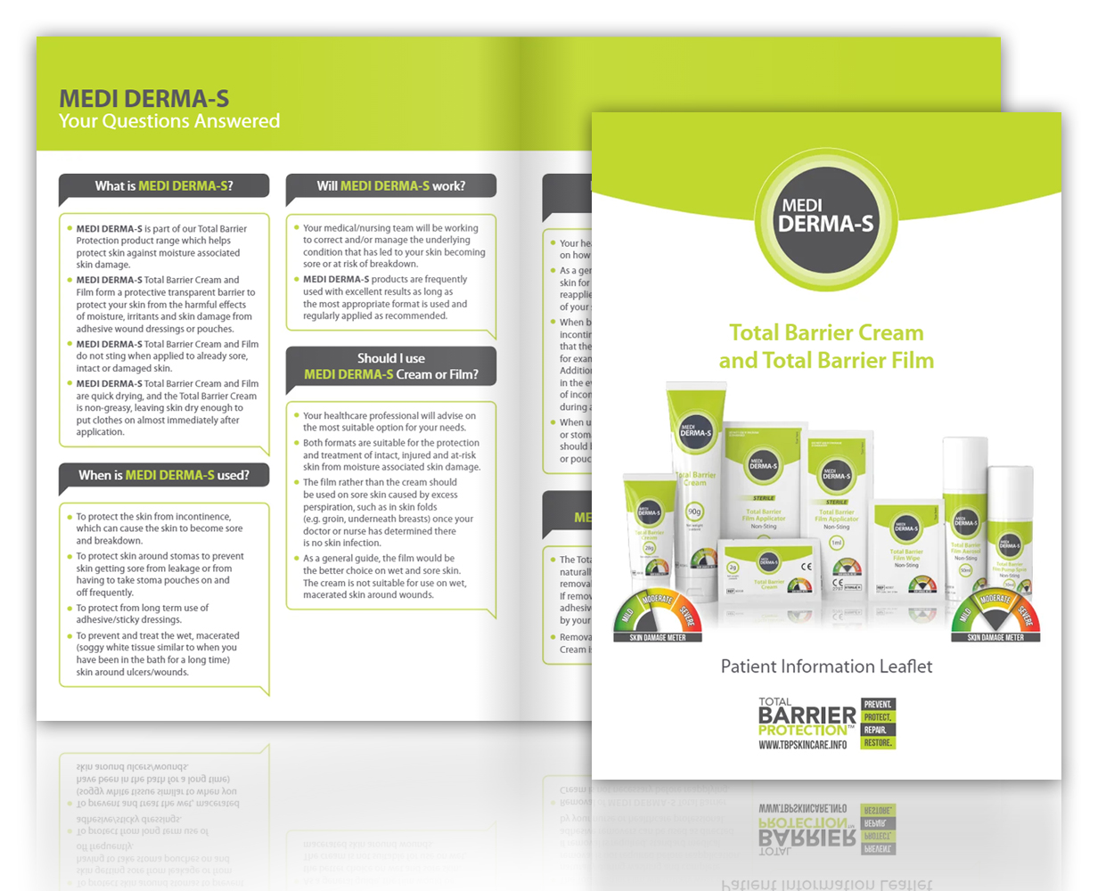 Medi Derma-S Barrier Cream and Film - Patient Information Leaflet