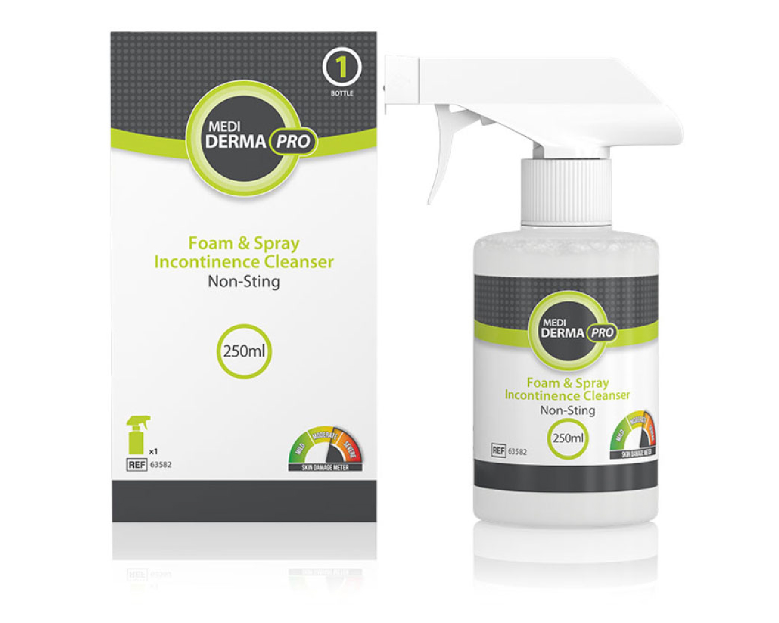 Medi Derma-PRO Foam & Spray Incontinence Cleanser 250ml